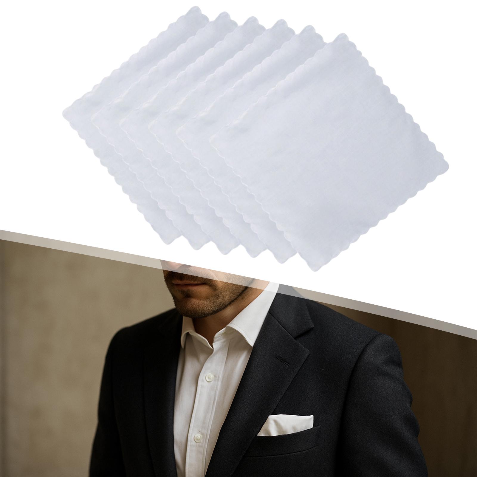 6 Pieces Cotton Handkerchiefs  - огляд і ціна Handkerchief Cotton Men